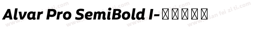 Alvar Pro SemiBold I字体转换